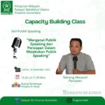 Bidang P3O PW Fatayat NU Gorontalo Sukses Gelar Kelas Perdana Capacity Building Class